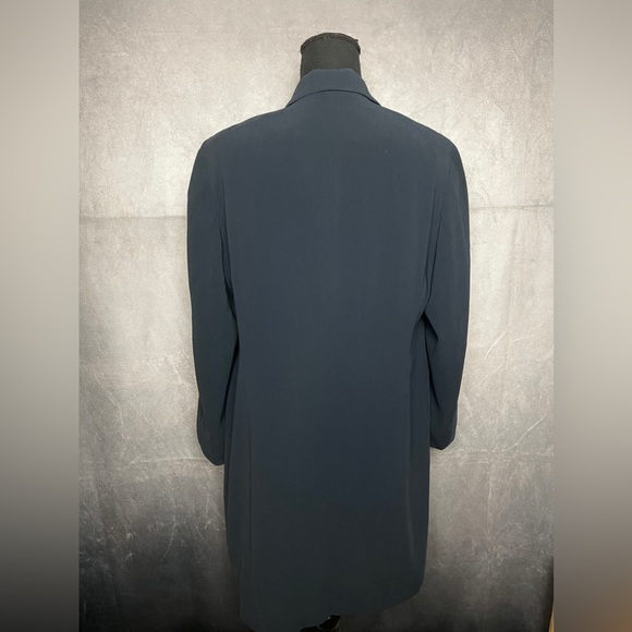 Vintage navy blue blazer jacket / dress size medium large - Picture 3 of 3